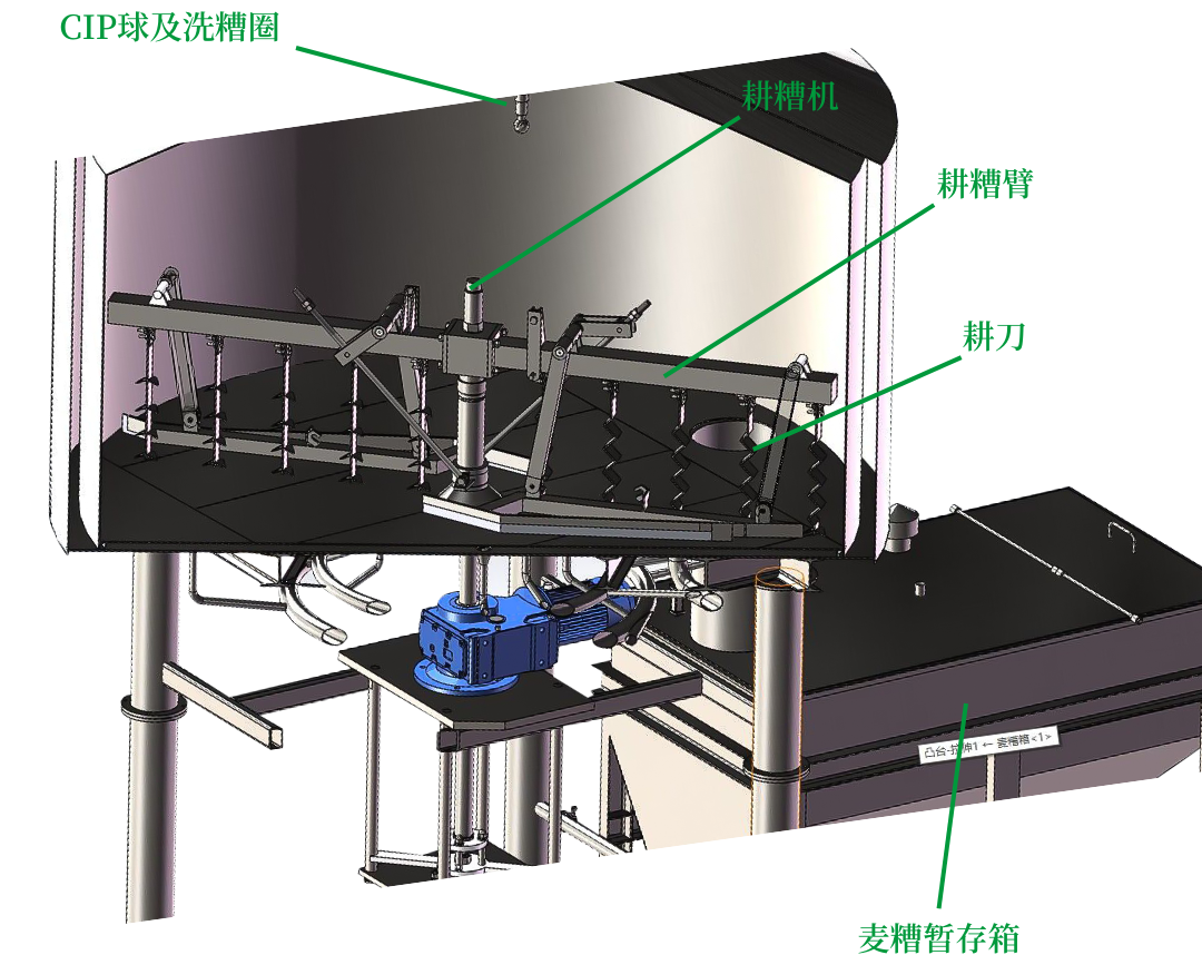 天泰<a href=http://www.defcdr.com/ target=_blank class=infotextkey>啤酒設備</a>過濾罐三維設計圖